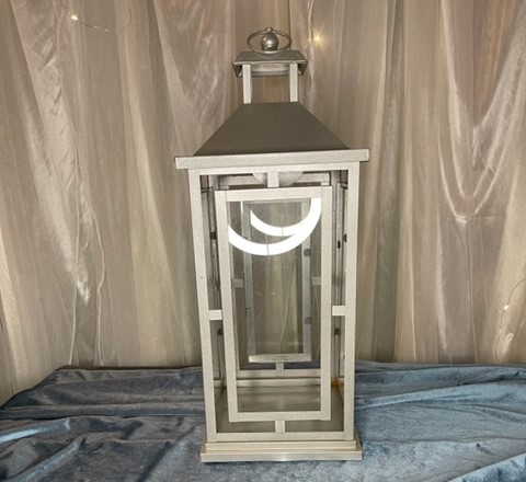 medium silver lantern 10.00