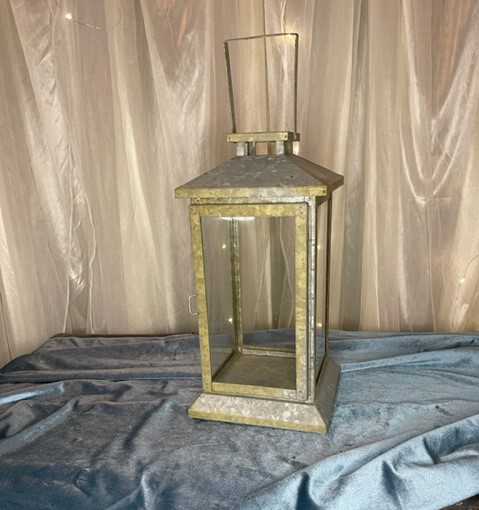 medium silver rustic lantern 5.00