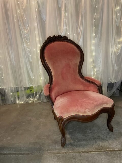 pink vintage chair 50