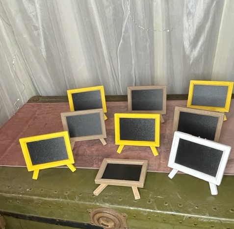 wooden chalk board table number signs 8 set 5.00