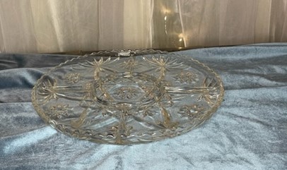Crystal divided serving tray 1.00