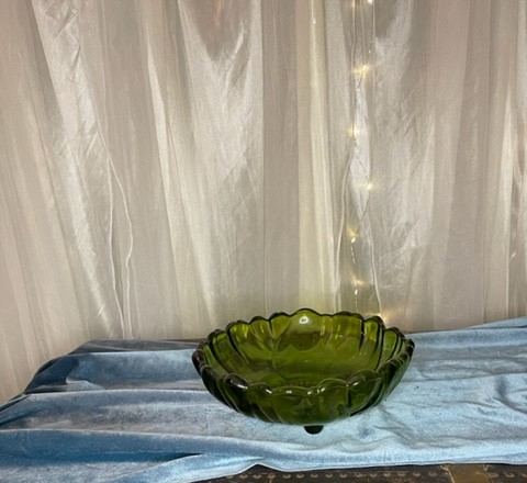 green depression glass candy 1.25